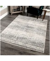 Orian Riverstone Pinnacle Cloud Gray 5'3" x 7'6" Area Rug