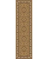 Closeout! Km Home 1592/1074/Beige Pesaro Beige 2'2" x 7'7" Runner Rug