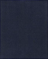 Closeout! Km Home 782/1312/Navy Pesaro Blue 7'9" x 11' Area Rug