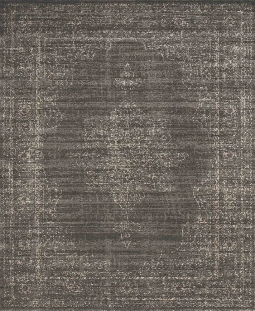 Closeout! Km Home 3563/0040/Lightbrown Cantu Brown 3'3" x 4'11" Area Rug