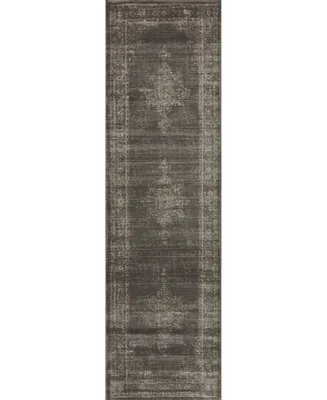 Closeout! Km Home 3563/0043/Lightbrown Cantu Brown 2'2" x 7'7" Runner Rug