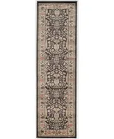 Closeout! Km Home //Brown Gerola Brown 2'2" x 7'7" Runner Rug