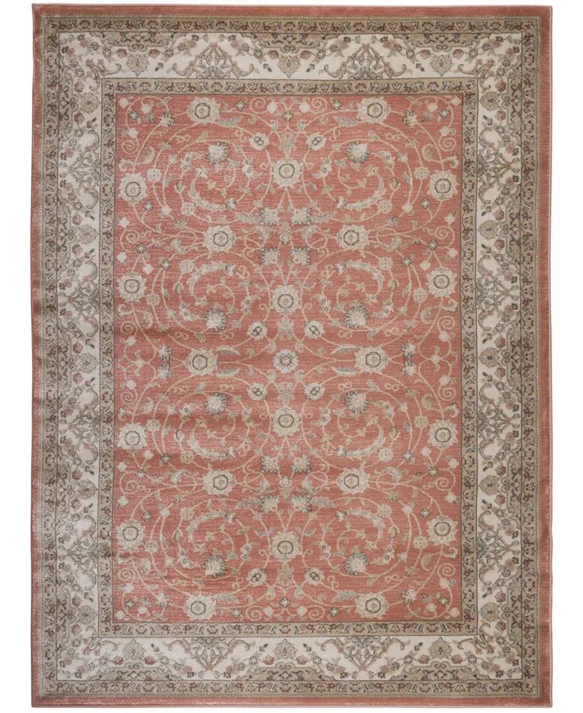 Closeout! Km Home 3810/0020/Terracotta Gerola Red 3'3" x 4'11" Area Rug