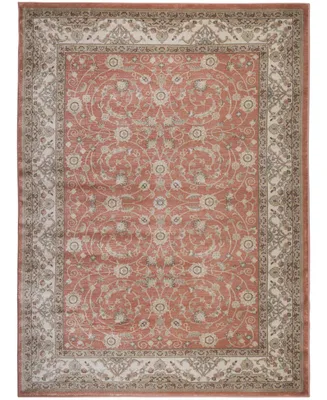 Closeout! Km Home 3810/0020/Terracotta Gerola Red 3'3" x 4'11" Area Rug
