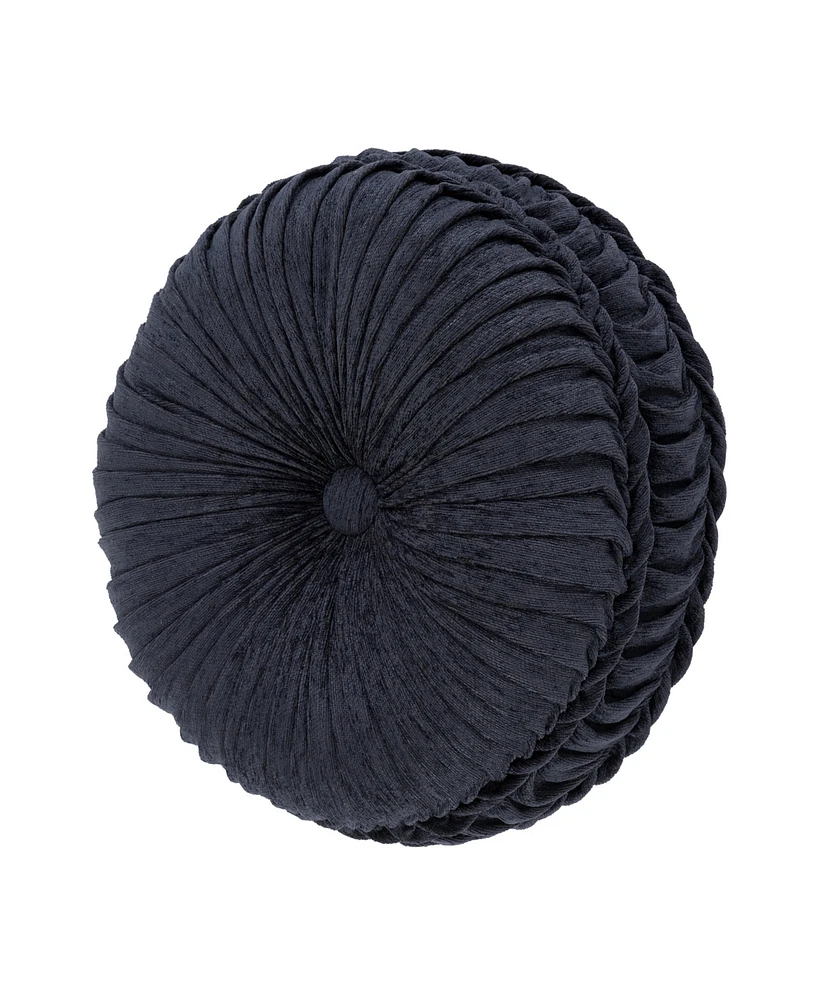 J Queen New York Luciana Tufted Decorative Pillow, 15" Round