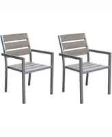Corliving Distribution Gallant 7 Piece Sun Bleached Outdoor Dining Set
