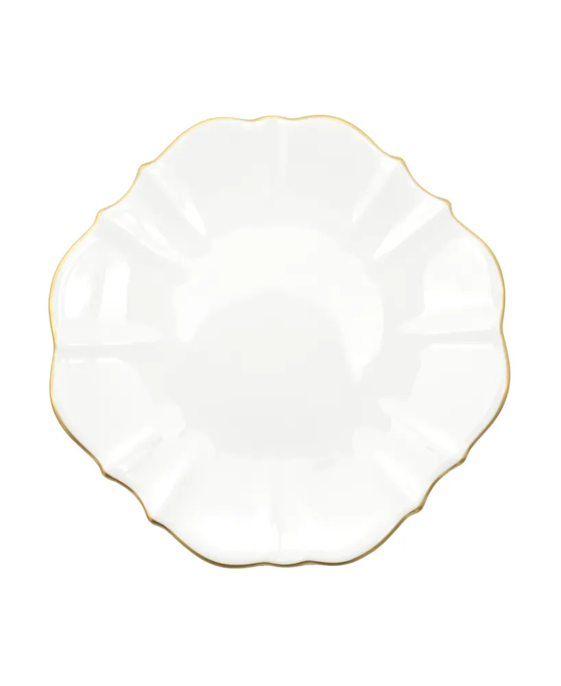 Twig New York Amelie Brushed Gold Rim 10.5" Dinner Plate