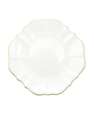 Twig New York Amelie Brushed Gold Rim 10.5" Dinner Plate