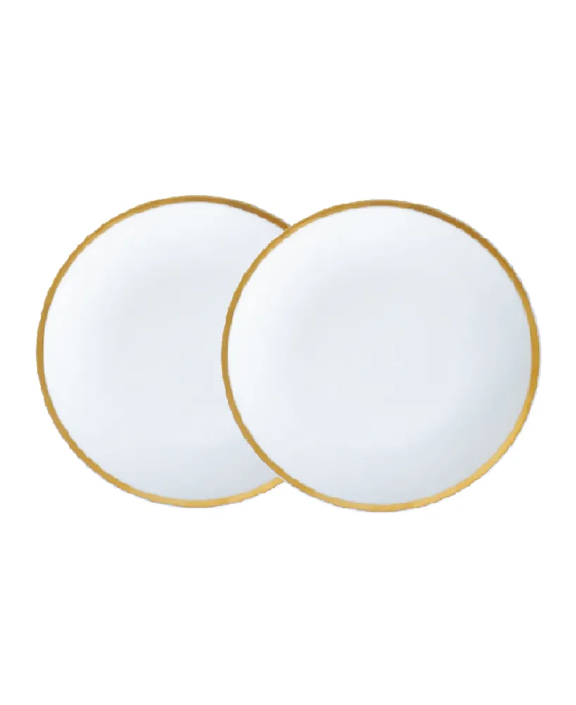 Twig New York Golden Edge 8" Salad Plates - Set of 2