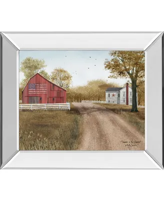 Classy Art Summer in The Country by Billy Jacobs Mirror Framed Print Wall Art - 22" x 26"