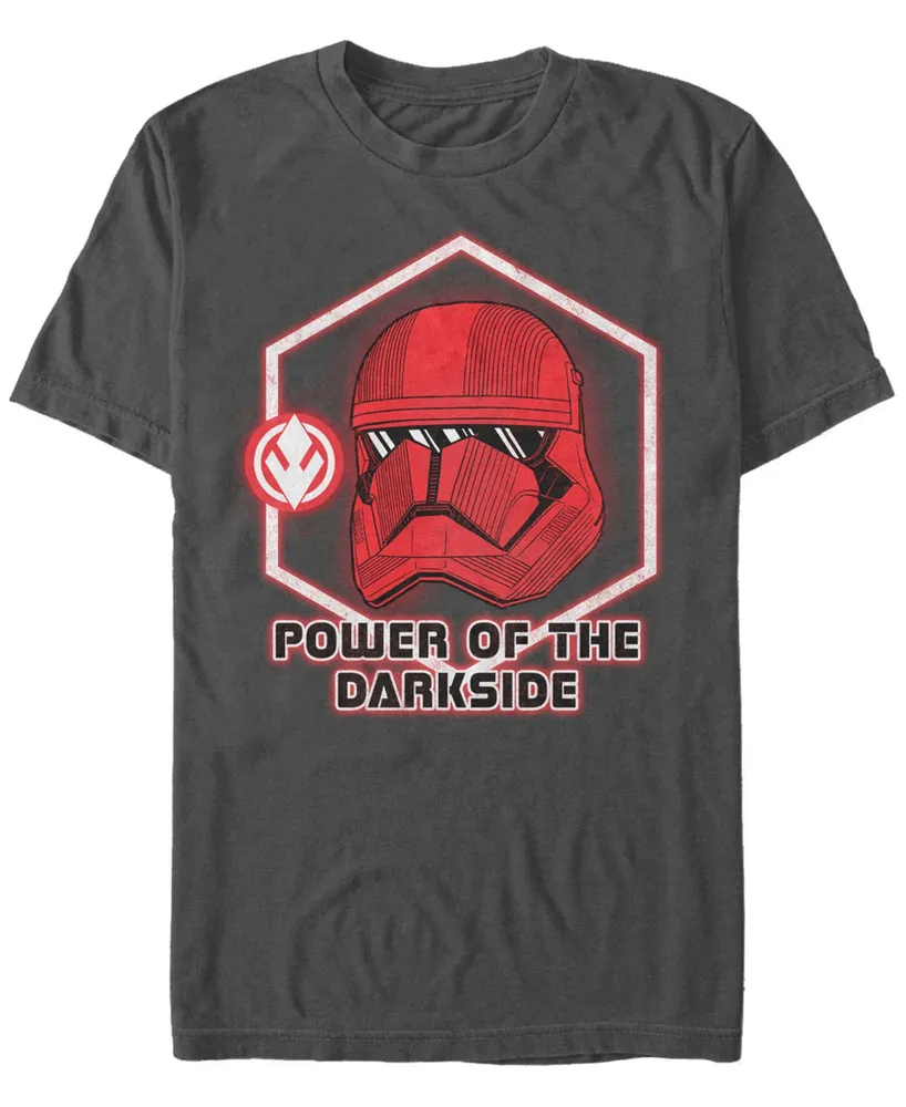 Star Wars Men's Rise Of Skywalker Red Trooper Power The Dark Side Short Sleeve T-Shirt
