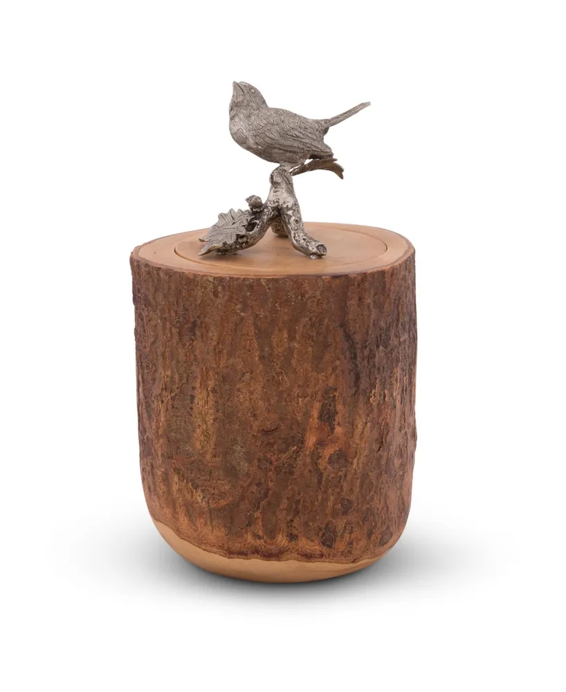 Vagabond House Song Bird Wood Canister