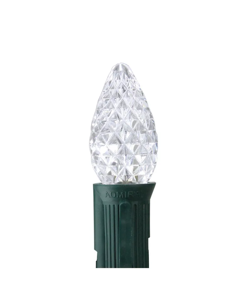 Northlight Pack of 25 Faceted Led C7 Pure White Christmas Replacement Bulbs