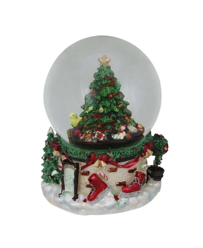 Northlight 7" Musical Christmas Tree and Presents Snow Globe Decoration