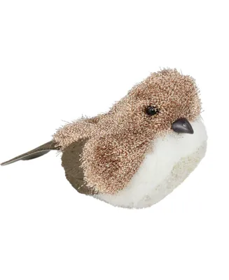 Northlight 6.5" Copper Brown and White Bird Christmas Figure Decoration