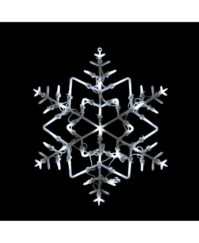 Northlight 16" Led Lighted Snowflake Christmas Window Silhouette Decoration