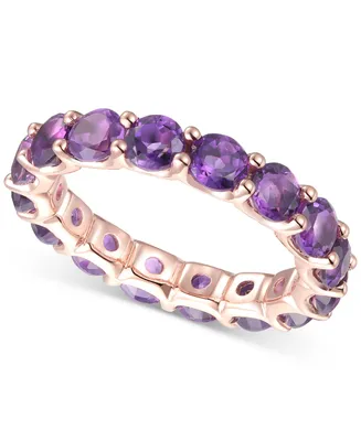 Amethyst Eternity Band (1/2 c.t. t.w.) Sterling Silver (Also Available Citrine, Blue Topaz, Multi, Opal, and Rhodolite Garnet)