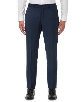 Armani Exchange Men's Slim-Fit Navy Birdseye Suit Separate Pants