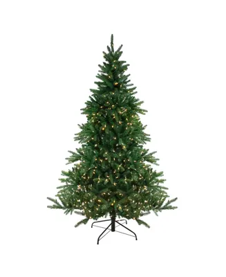 Northlight 6.5' Pre-Lit Led Instant-Connect Noble Fir Artificial Christmas Tree - Dual Lights