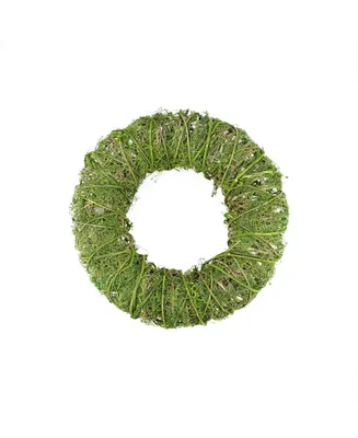Northlight 12" Green Moss and Vine Artificial Spring Wreath