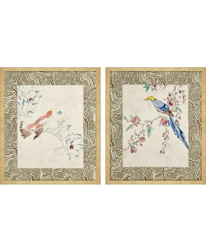 Paragon Rustic Paradise I Framed Wall Art Set of 2, 28" x 24"