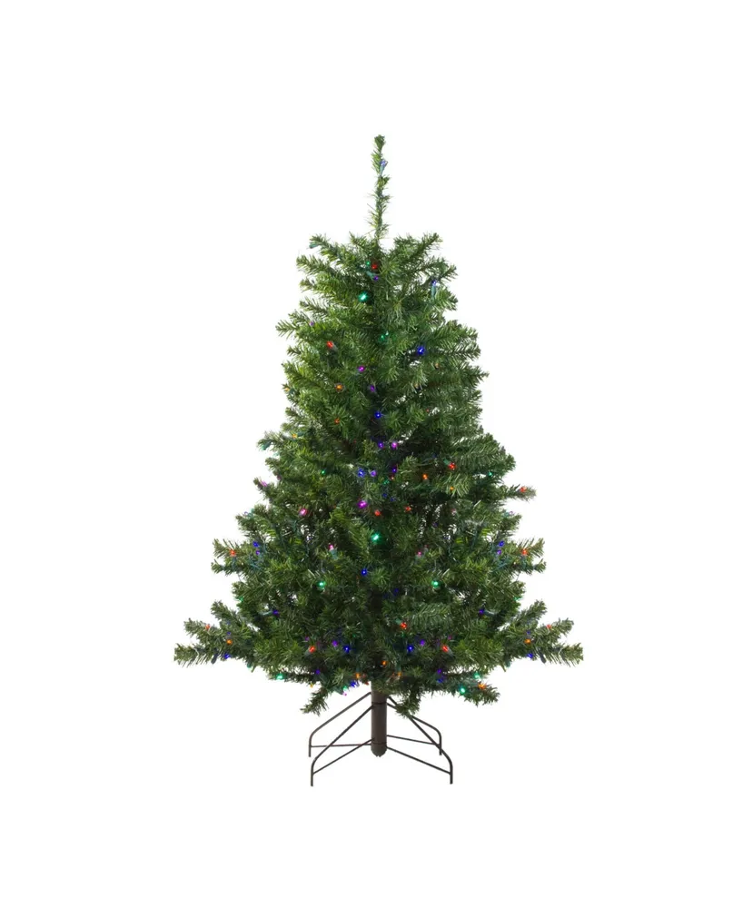 Northlight 4' Pre-Lit Led Canadian Pine Artificial Christmas Tree - Multi Lights