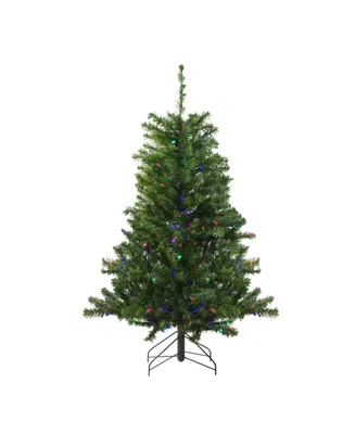 Northlight 4' Pre-Lit Led Canadian Pine Artificial Christmas Tree - Multi Lights