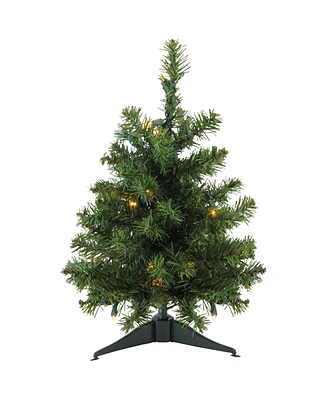 Northlight 18" Pre-Lit Led Canadian Pine Artificial Christmas Tree