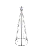 Northlight 6' Multi-Color Led Lighted Cone Tree Outdoor Christmas Decoration