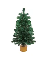 Northlight 3' Pre-Lit Color Changing Fiber Optic Artificial Christmas Tree
