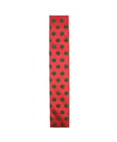 Northlight Red and Shimmering Green Polka Dot Wired Christmas Craft Ribbon 2.5" x 10 Yards