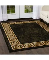 Global Rug Design Vision Vis06 Black Area Rug Collection