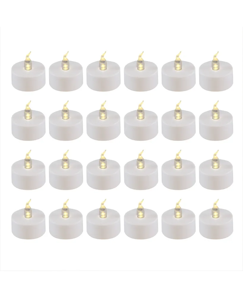 Lumabase Battery Operated Led Tea Light Candles, Set of 24