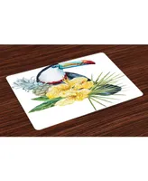 Ambesonne Tropical Animals Place Mats, Set of 4