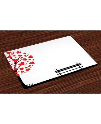 Ambesonne Tree Place Mats, Set of 4