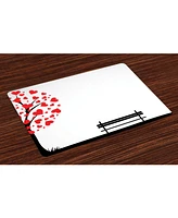 Ambesonne Tree Place Mats, Set of 4
