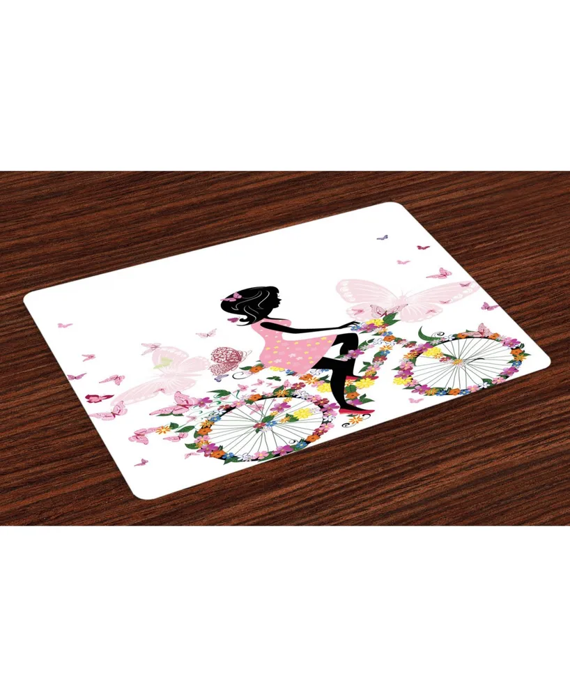 Ambesonne Bicycle Place Mats