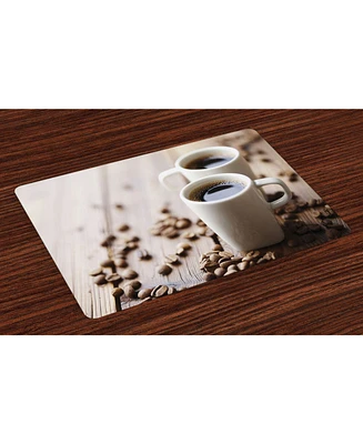 Ambesonne Coffee Place Mats, Set of 4