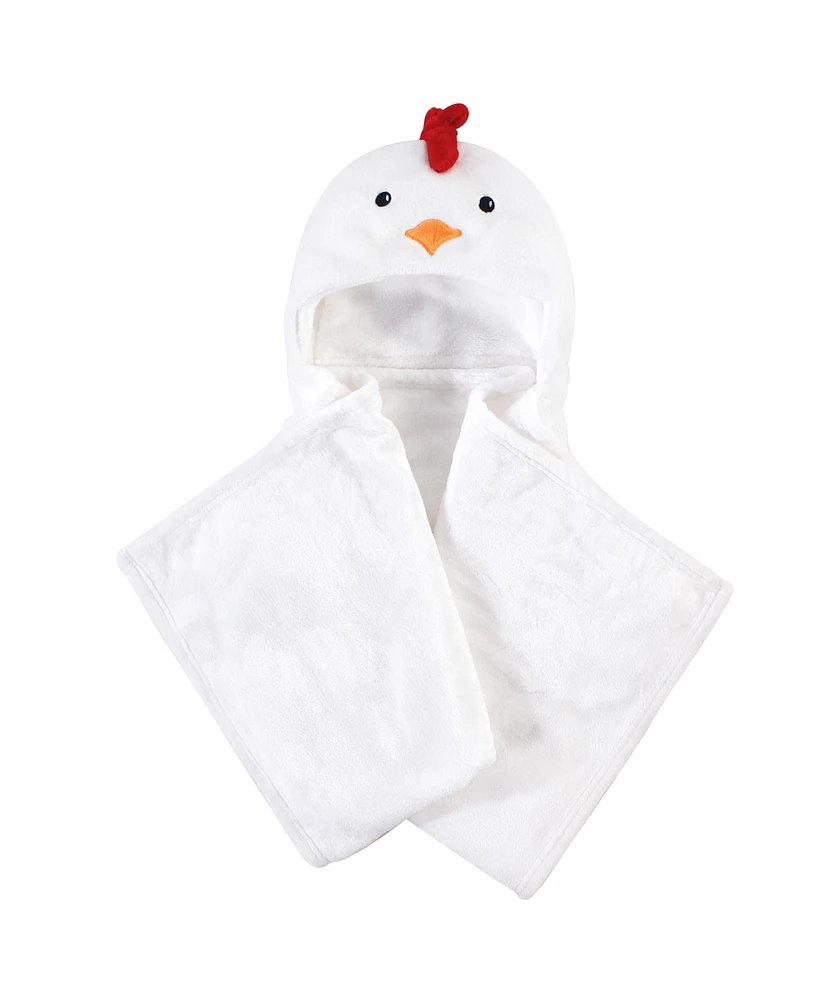 Hudson Baby Infant Hooded Animal Face Plush Blanket