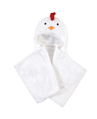 Hudson Baby Infant Hooded Animal Face Plush Blanket