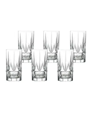 Lorren Home Trends Chic High Ball Tumblers, Set of 6