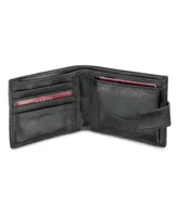 Men's Mancini Equestrian2 Collection Rfid Secure Wallet with Coin Pocket