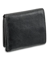 Men's Mancini Equestrian2 Collection Rfid Secure Trifold Wallet with Coin Pocket