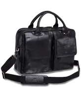 Mancini Arizona Collection Double Compartment 15.6" Laptop / Tablet Briefcase