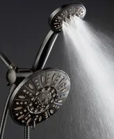 AquaDance High-Pressure 48-Setting Dual Shower Head Combo with Extra-long 6 Foot Hose