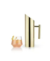 Viski Belmont Modern Pitcher - Gold