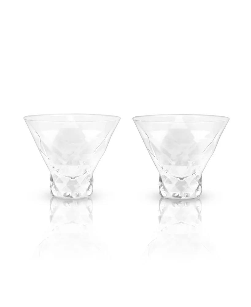 Viski Angled Crystal Gin & Tonic Glasses