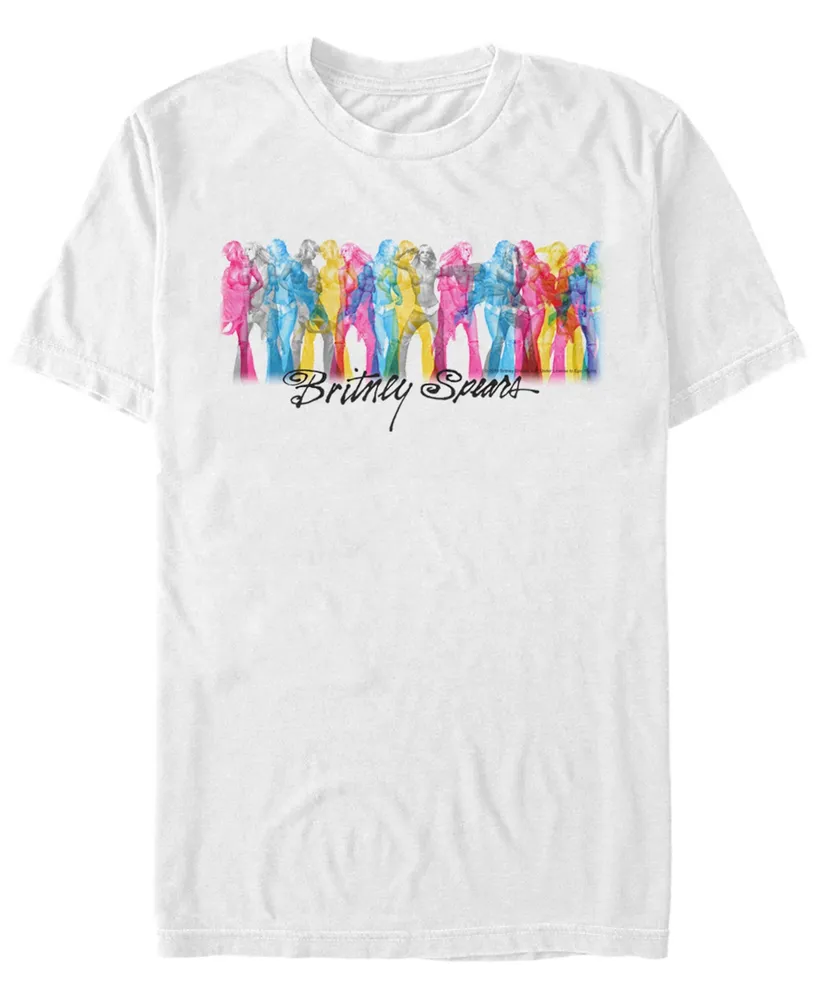 Fifth Sun Britney Spears Men's Rainbow Dancer Short Sleeve T-Shirt