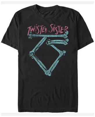 Fifth Sun Twisted Sister Men's Neon Bones Logo Short Sleeve T-Shirt