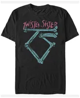 Fifth Sun Twisted Sister Men's Neon Bones Logo Short Sleeve T-Shirt